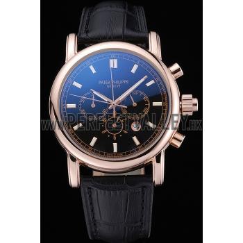 Patek Philippe Grand Complications Perpetual Calendar Black Dial 622263 Replica