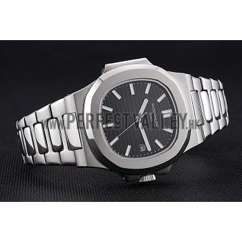 Patek Philippe Nautilus Black Dial Stainless Steel Case   622719