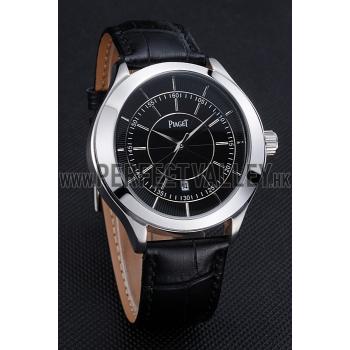 Piaget Gouverneur Stainless Steel Black Dial 621983