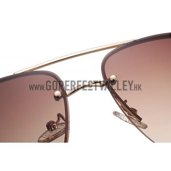 Prada Sporty Linea Rossa Logo Brown Temples Sunglasses 308214