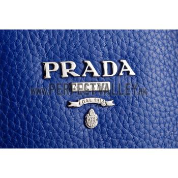 Prada  Satchel Blue And Python Handles 18926832 Replica