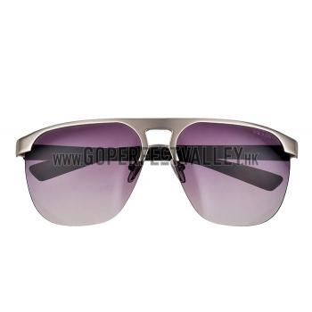 Prada Sporty Square Silver Frame Linea Rossa Logo Sunglasses 308312