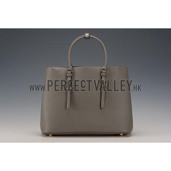 Replica Prada Double Tote Dark Grey