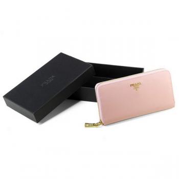 Prada  1137 Wallet Cow Leather Pink