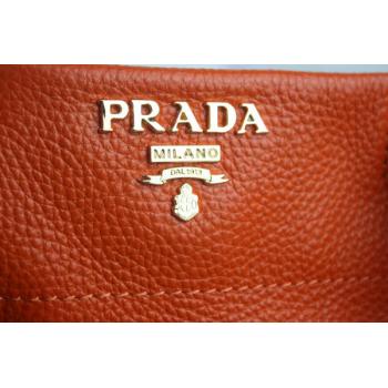 Replica Prada  80067 Ladies Cow Leather Orange Bag