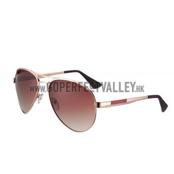 Prada Aviator Linea Rossa Logo Gold Frame Sunglasses 308224