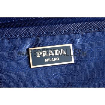 Prada Double Tote Blue With White Python Handles 18926809