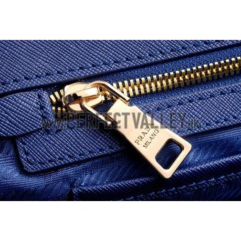 Prada Double Tote Blue With White Python Handles 18926809