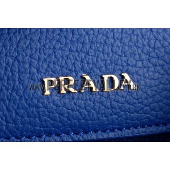 Prada Double Tote Blue With Python Handles 18926825