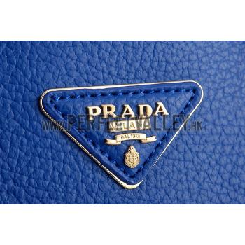 Prada Double Tote Blue With Python Handles 18926825