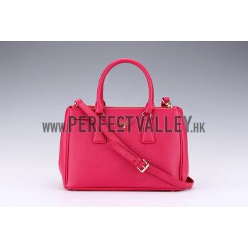 Prada Medium Saffiano Lux  Handle Fuchsia Replica