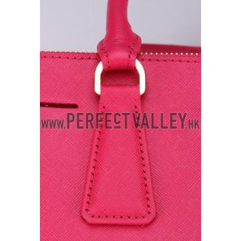 Prada Medium Saffiano Lux  Handle Fuchsia Replica