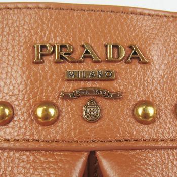 Prada  1882 Ladies Cross Body Bag Coffee