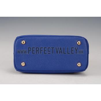 Prada Saffiano Small Leather Blue Bag Replica