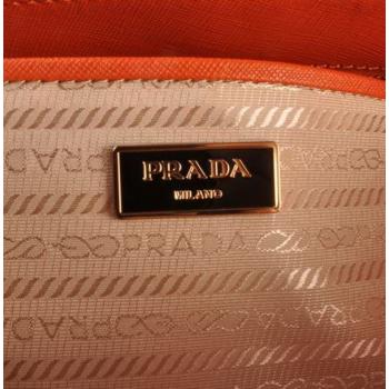 Prada  16625M Ladies Cow Leather Orange Handbag