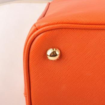 Prada  16625M Ladies Cow Leather Orange Handbag