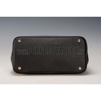 Prada Saffiano Double Tote Black Replica