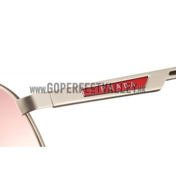 Prada Sporty Embellished Gold Frame Linea Rossa Logo Sunglasses 308302