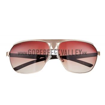 Prada Sporty Embellished Gold Frame Linea Rossa Logo Sunglasses 308302