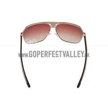 Prada Sporty Embellished Gold Frame Linea Rossa Logo Sunglasses 308302