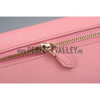 Prada Saffiano Leather Pink Wallet