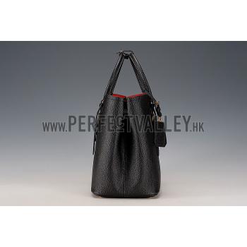 Prada Saffiano Soft Double Bag Black