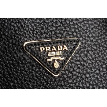 Prada Saffiano Soft Double Bag Black