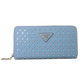 Replica Prada  1140 Ladies Wallet Blue