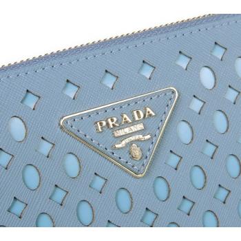 Replica Prada  1140 Ladies Wallet Blue