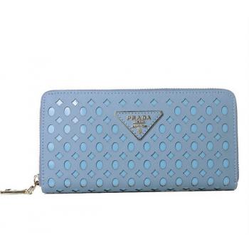 Replica Prada  1140 Ladies Wallet Blue