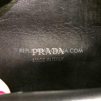 Cheap Prada Handbag Shoulder Bag Calfskin Black