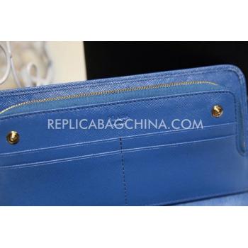 Prada Purse Calfskin Blue