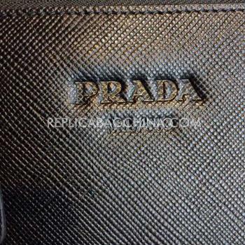 Prada Mens Handbag Leather Black