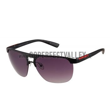 Replica Prada Sporty Square Black Frame Linea Rossa Logo Sunglasses 308309