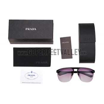 Replica Prada Sporty Square Black Frame Linea Rossa Logo Sunglasses 308309