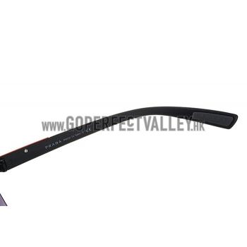 Replica Prada Sporty Square Black Frame Linea Rossa Logo Sunglasses 308309