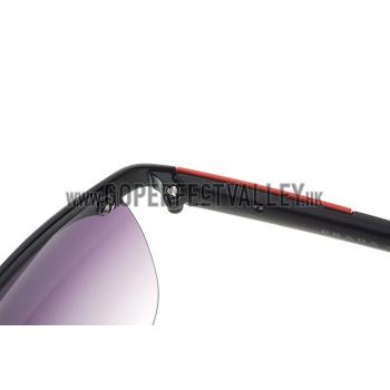 Replica Prada Sporty Square Black Frame Linea Rossa Logo Sunglasses 308309