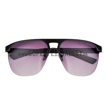 Replica Prada Sporty Square Black Frame Linea Rossa Logo Sunglasses 308309