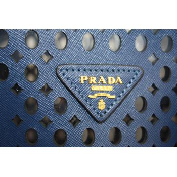 Prada  11037 Ladies Lambskin Blue