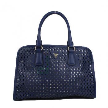 Prada  11037 Ladies Lambskin Blue