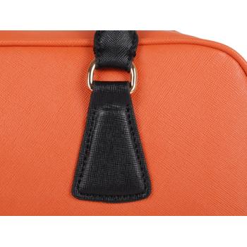 Cheap Prada  0758 Ladies Cow Leather Orange Handbag