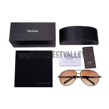 Prada Aviator Brown Frame Brown Sunglasses 308150