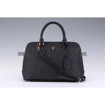 Prada Saffiano Medium Promenade Tote Black Replica