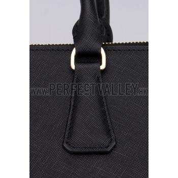 Prada Saffiano Medium Promenade Tote Black Replica