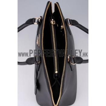 Prada Saffiano Medium Promenade Tote Black Replica