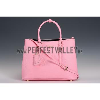 Prada Double Tote Medium Pink Bag  18926828 Replica