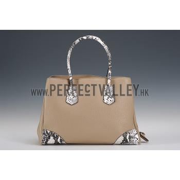 Replica Prada  Satchel Khaki And Python Handles 18926834