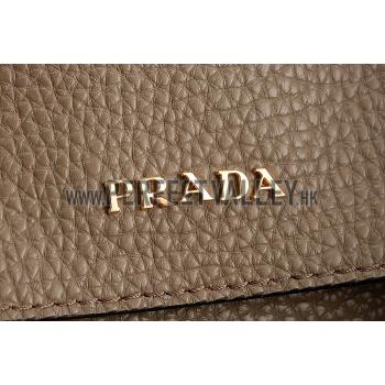 Prada Double Tote Grey With Python Handles