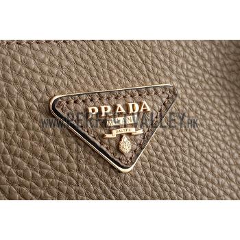 Prada Double Tote Grey With Python Handles