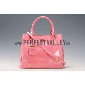 Prada  Patent Leather Satchel Pink